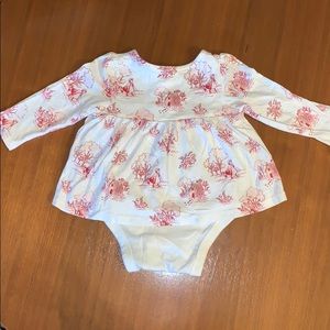 Gap 12 to 18 mth pink sweater and onesie dress